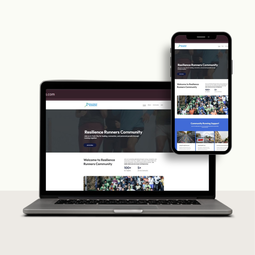 minimalist website launch computer mockup instagram post